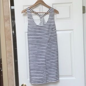 JCrew black & White stripe dress!